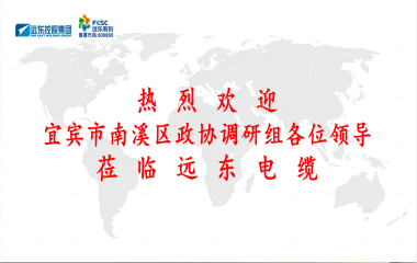 南溪區(qū)政協(xié)黨組書記、主席余水情率隊蒞臨遠東電纜宜賓參觀調(diào)研